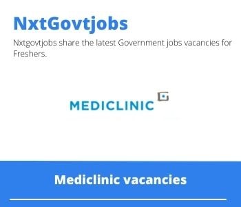 Mediclinic Pharmacist Jobs in Upington Apply now @mediclinic.co.za