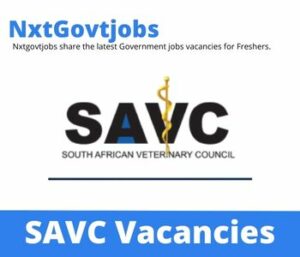 SAVC Animal Health Technician vacancies in Kimberley 2022 Apply now @savc.org.za
