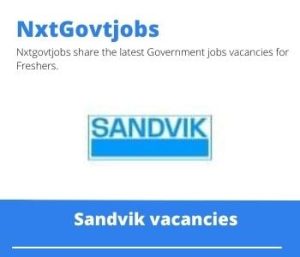Sandvik Artisan Assistant Vacancies In Lime Acres 2022
