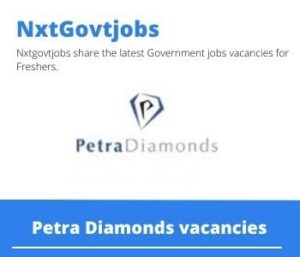 Petra Diamonds Specialist Production Drilling Vacancies in Kuruman 2022