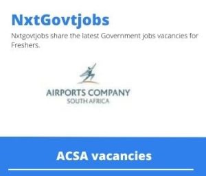 ACSA AVSEC Screener Vacancies in Kimberley 2023