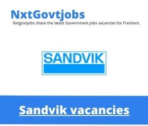 Sandvik Maintenance Supervisor Vacancies in Lime Acres 2023