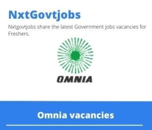 Omnia Jnr Operations Manager Vacancies in Kathu 2023