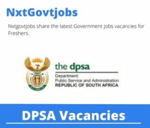 DPSA Resource Conservation Clerk Vacancies in Kimberley 2023