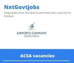 ACSA Screener Vacancies in Kimberley- Deadline 30 May 2023