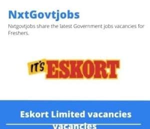 Eskort Limited Retail Assistant Manager Vacancies in Kimberley – Deadline 05 Aug 2023